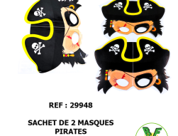 229948 - Sachet de 2 masques pirates