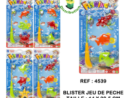 4539 - Blister jeu de pèche 14 x 28.5 cm