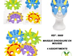 9669 - Masque dinosaure en mousse