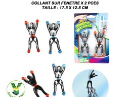 35959A - Blister acrobate squelette collant sur fenêtre