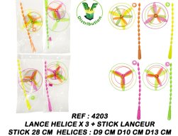 4203 - Stick lance hélice x 3