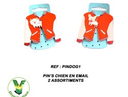 PINDOG1 - Pin&#039;s chien en émail