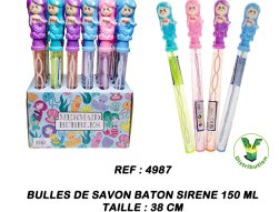  4987 - Bulles de savon bâton sirène 150 ml