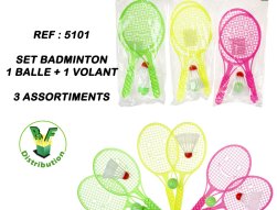  5101 - Set badminton + 1 balle et 1 volant