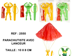 2550 - Parachutiste avec lanceur 10 x 8 cm