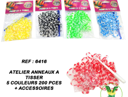 6416 - Atelier anneaux à tisser + accessoires