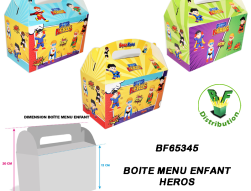 BF65345 - boite menu enfant héros