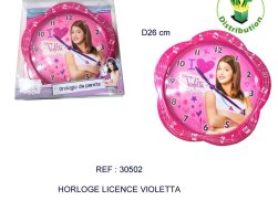 30502 - Horloge licence Violetta D26 cm