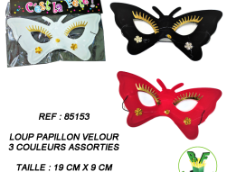 85153 - Loup papillon velour