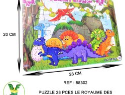 88302---puzzle-28-pces-le-royaume-des-dinosaures