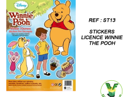 ST13 - Stickers licence Winnie the Pooh