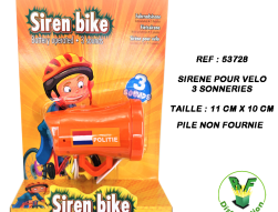 53728 - Sirène pour vélo 3 sonneries